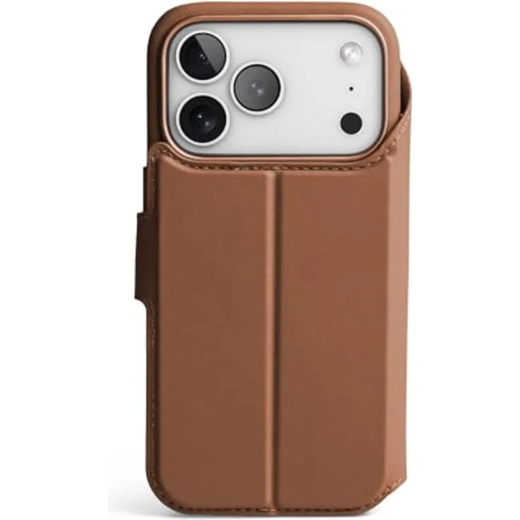 VONMÄHLEN Vegan Leather Folio 2-in-1 Handyhülle für iPhone & MagSafe – Magnetisches Wallet Case aus recyceltem Material mit Kartenfach, Standfunktion & 360° Schutz