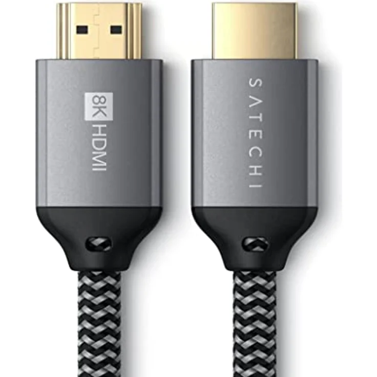 SATECHI 8K ULTRA HD HDMI 2.1 Kabel 2m, hochwertiges HDMI-Kabel in geflochtener Nylonummantelung – Bild 3