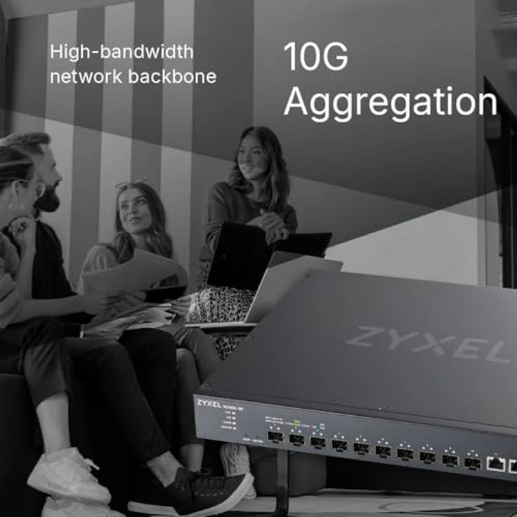 Zyxel XS1935-12F, 12-Port Layer 3 Smart Managed Netzwerk Switch mit 2x 10G RJ-45 und 10x 10GbE SFP+, Schaltkapazität 240 Gbit/s, inkl. Rack-Montagekit, Nebula Cloud – Bild 5