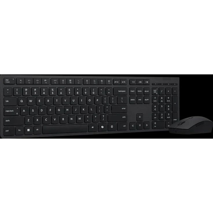 Lenovo Professional Wireless Rechargeable Combo Keyboard and Mouse, Deutsche Tastatur mit Scheren-Schaltern, grau, umweltfreundlich
