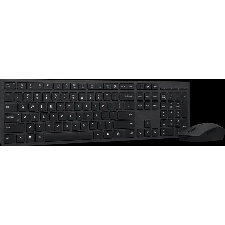 Lenovo Professional Wireless Rechargeable Combo Keyboard and Mouse, Deutsche Tastatur mit Scheren-Schaltern, grau, umweltfreundlich