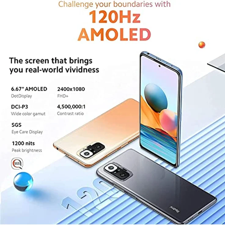Xiaomi Redmi Note 10 Pro 16,9 cm (6.67") Double SIM Android 11 4G USB Type-C 8 Go 256 Go 5020 mAh Gris – Bild 4