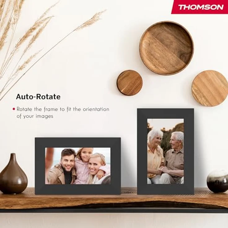 Thomson 7" Smart Photo Frame, digitaler Bilderrahmen, Schwarz, mit WLAN-Funktion und intuitivem Touchscreen – Bild 7