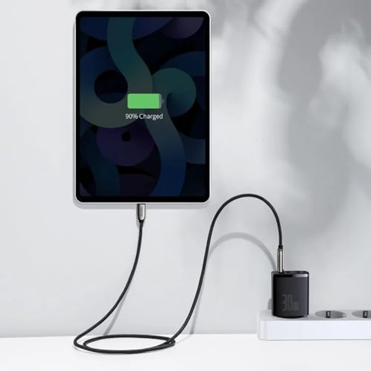 Baseus Compact Quick Charger CCXJ-E01, 2× USB-A + USB-C PD 3 A 30 W, schwarz – Bild 7