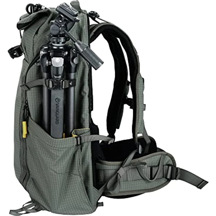 Vanguard Veo Active Birder 56 kg, Fotorucksack mit 47 l Volumen, robuste Nylonkonstruktion, Regenschutz, ergonomische Tragegurte, grün – Bild 9