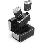 Ulanzi AM18 U-MIC Wireless Microphone, Lavalier Mikrofon mit integrierter LC-Display und zwei Mikrofonen für Videografie