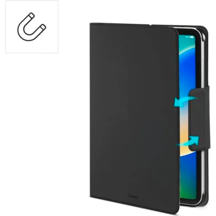 Hama Hülle mit Bluetooth-Tastatur für iPad Air 11" (25/24)/10.9" (22/20), Touchpad, magnetisches Tablet Case, schwarz – Bild 4
