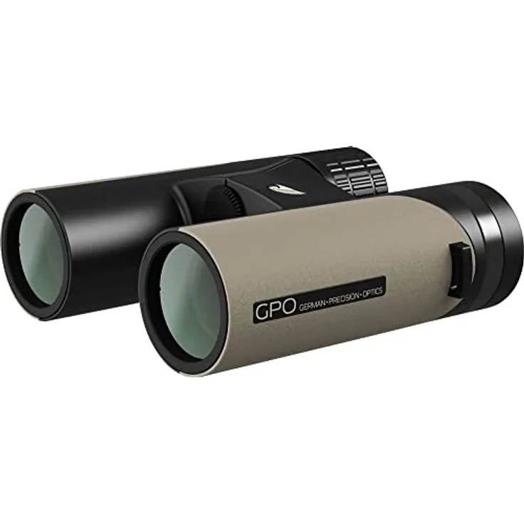 GPO German Precision Optics Fernglas B322 10 x 32 mm Sand, schwarz 4260527410386