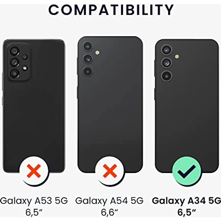 kwmobile Handyhülle für Samsung Galaxy A34 5G - Silikon Case in Metallic Violett, flexibel, reißfest und rutschfest – Bild 2