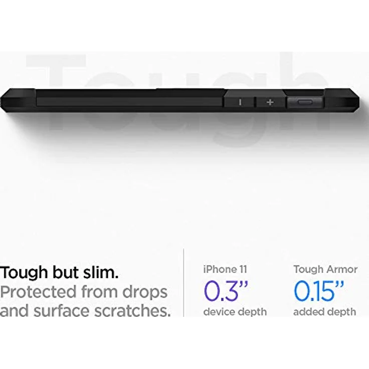 Spigen Tough Armor Kompatibel mit iPhone 11 Hülle, Doppelte Schutzschicht Extrem Fallschutz Handyhülle für iPhone 11 Case Schwarz 076CS27190 – Bild 5