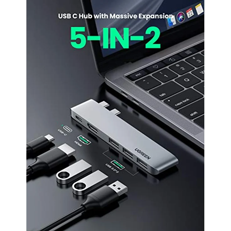 UGREEN Type-C USB auf HDMI Thunderbolt 3.0 Konverter HUB für MacBook, schnelle Datenübertragung und Bildausgabe – Bild 2