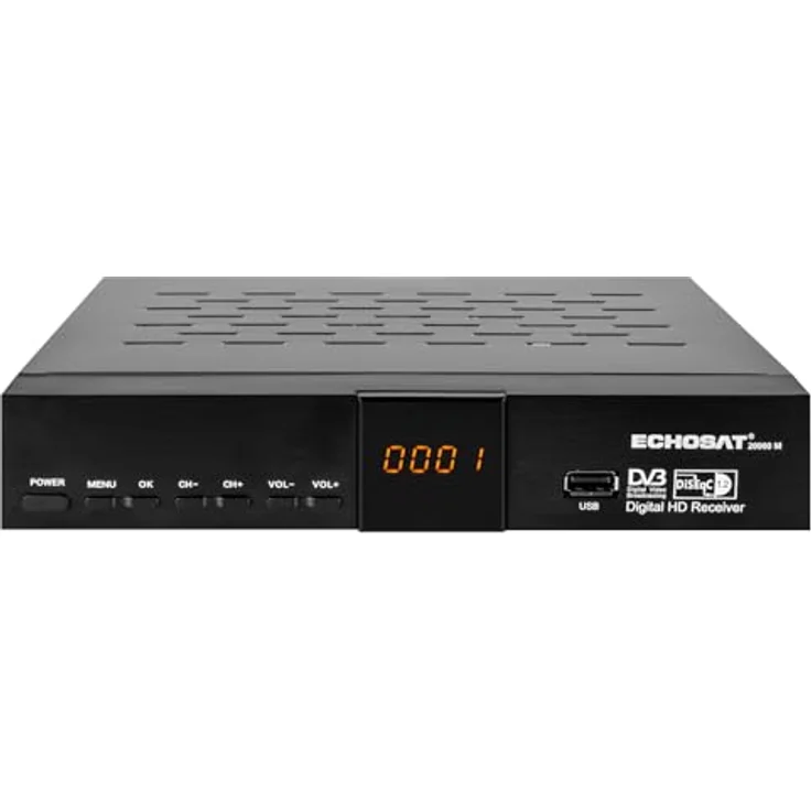 Echosat HD-SAT-Receiver 20900M, Free-to-Air-TV mit Full HD 1080p, USB Mediaplayer, 12V Campingfunktion – Bild 2