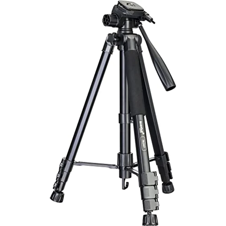 Levenhuk Level Plus VT10 2-In-1 Dreibein- Und Einbeinstativ-Set, Aluminium, 460—1760 mm Höhe, 360° Drehbarer Kopf, Wasserwaage, bis 2 kg - Kamera-Zubehör – Bild 1