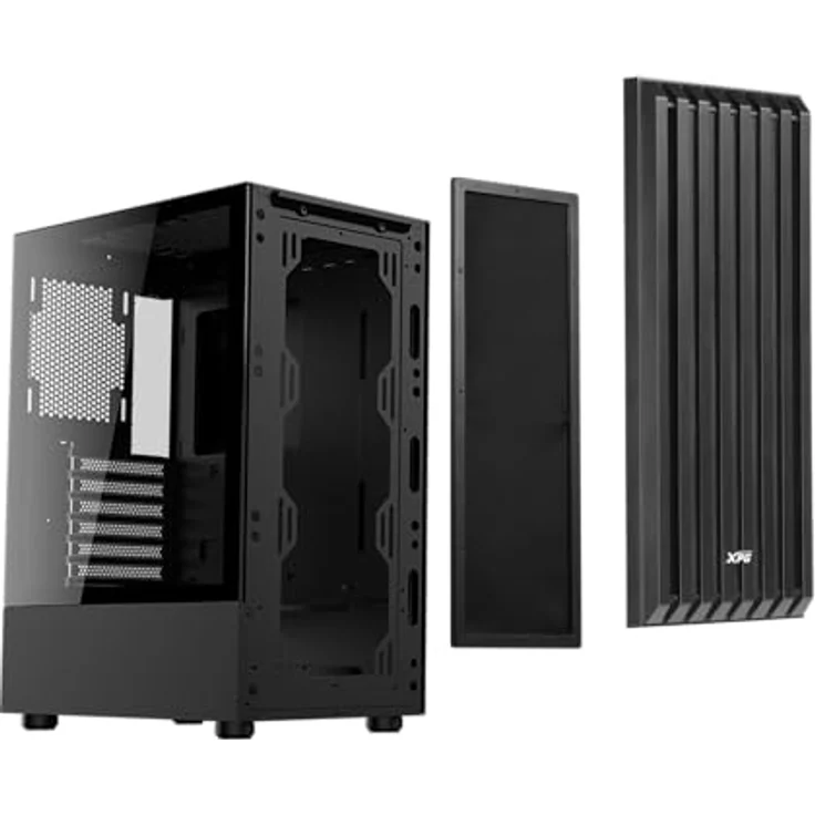 Adata XPG Valor Storm, PC Gehäuse mit gehärteter Glas-Seitenblende, modularer Bauweise und exzellentem Luftstrom, Schwarz – Bild 4
