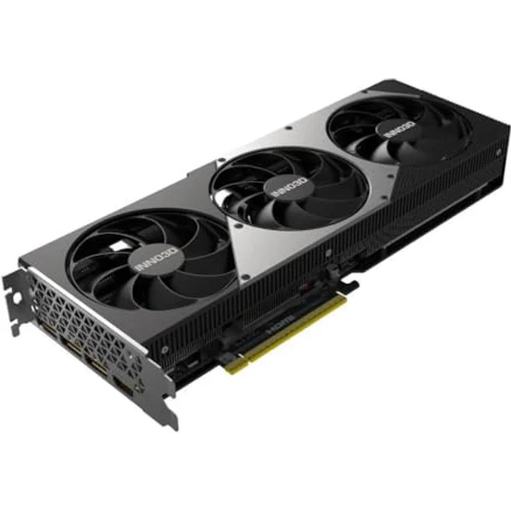 Inno3D GeForce RTX 5080 X3 OC 16GB GDDR7 Reflex 2 RTX AI DLSS4, Next-Gen-Grafikkarte mit außergewöhnlicher Leistung, Schwarz – Bild 4