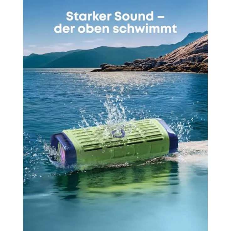 soundcore Boom 3i, Robuster Outdoor Lautsprecher, Bluetooth Lautsprecher, IP68 wasserdicht, 50W BassUp™ 2.0 Sound, BT 5.3, 16h Akkulaufzeit, Lichtshow + TWS-Stereo für Kajak, Angeln, Campen – Bild 4