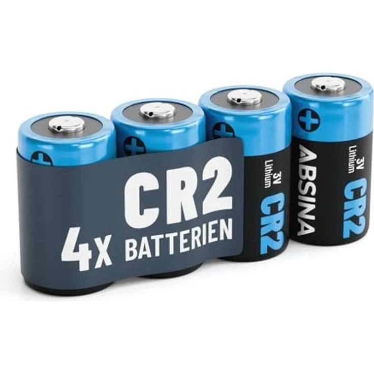 ABSINA CR2 Lithium 3V Batterie, 4er Pack mit hoher Kapazität, ideal für Kameras und extrem temperaturbeständig – Bild 1