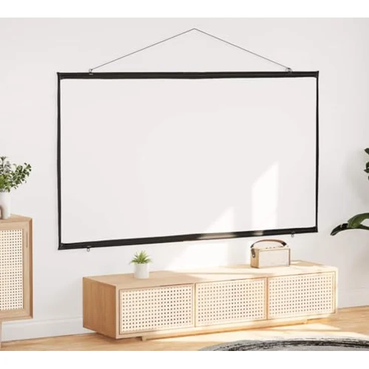 vidaXL manuelle Projektionsleinwand 100 Zoll 16:9, wandhängend, robuster Präsentationsbildschirm aus 100 % Polyester, kinderleicht montierbar – Bild 2