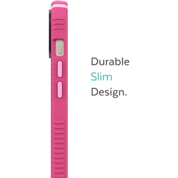 Speck Presidio Grip Schutzhülle für Apple iPhone 14 Plus Digital rosa - Premium-Hülle mit Magsafe-Zubehör, 3,5 m Fallschutz, weiche Haptik – Bild 4