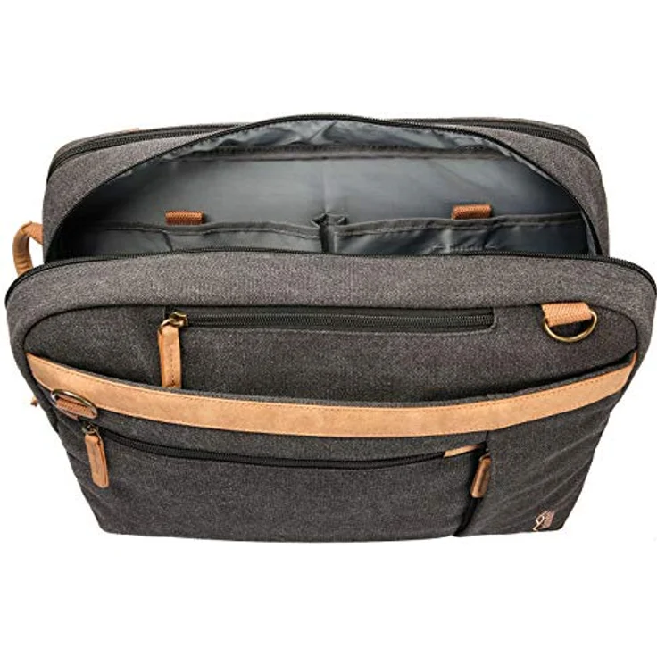 Kalahari GOPE K-53 Rucksack-Messenger Bag anthrazit grau – Bild 6