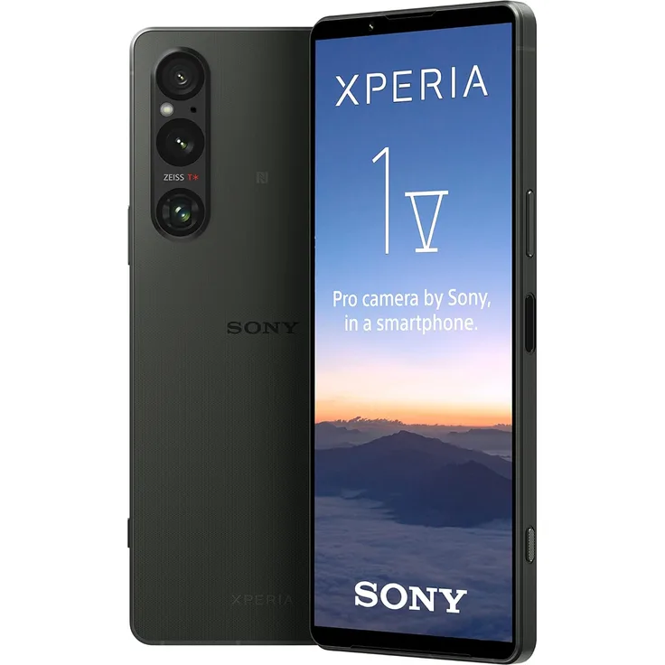 Sony Xperia 1 V (Next Gen Exmor T Sensor, 6,5 Zoll, 21:9, 4K HDR OLED, 120Hz, Dreifach-Objektiv (ZEISS), 3,5mm Klinke, Android 13, IP65/68) 24+12 Monate Garantie  Khaki-Grün