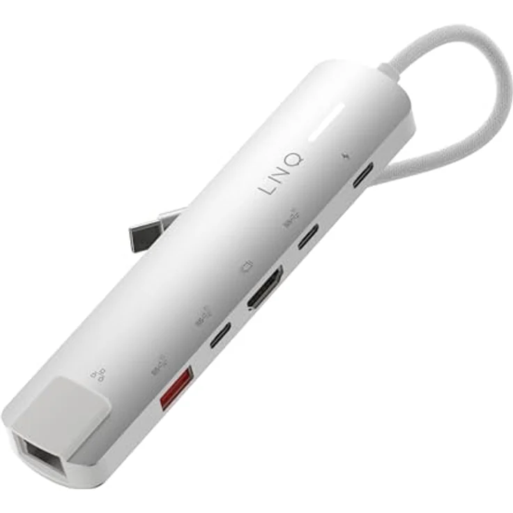 Linq LINQ Connects 6-in-1 Pro-C Multiport-Hub mit 4K HDMI, 10Gbps Datenübertragung und Ethernet für Laptops und Tablets – Bild 1