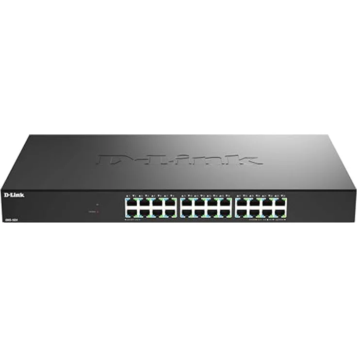 D-Link DMS-1024 24-Port Multi-Gigabit Unmanaged Switch, 2,5G Ethernet, Plug & Play, Metallgehäuse, Rackmontage, geräuscharm – Bild 2