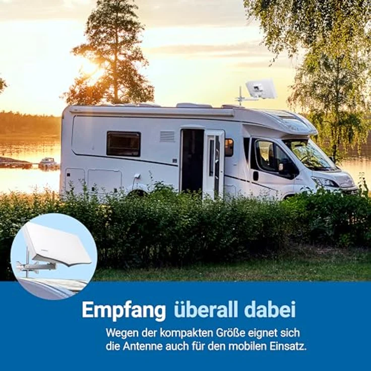 HUMAX Digital H40D Flat Spiegel SAT Flachantenne für 1x Teilnehmer weiß – Bild 6