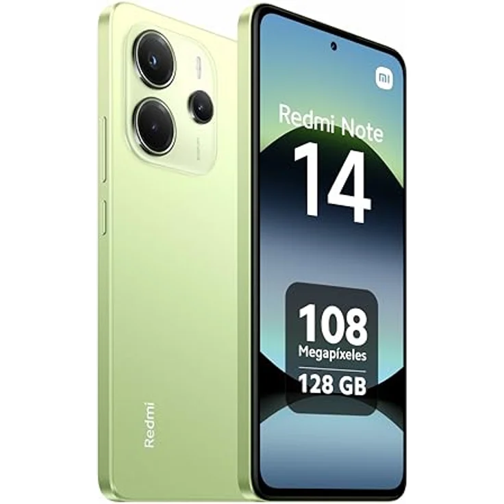 Xiaomi Redmi Note 14 Smartphone, 6 GB RAM 128 GB, 6,67 Zoll AMOLED, 120 Hz, 108 MP Kamera, Limettengrün – Bild 2