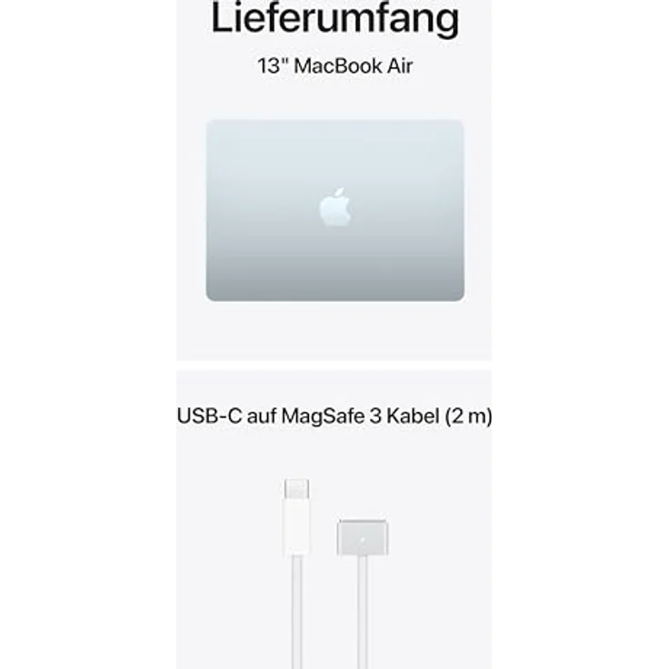 APPLE MacBook Air (2026) 13,6 Zoll, Apple M5, 16 GB RAM, 512 GB SSD, MacOS, Himmelblau – Bild 6