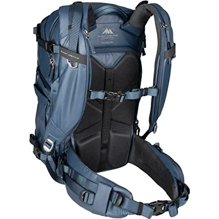 Summit Creative Tenzing Zip Top Backpack 35l, Wasserabweisender Kamera-Rucksack mit seitlichem Zugriff und Laptopfach bis 16", Blau – Bild 3