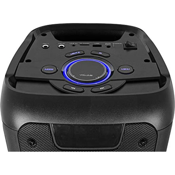 Trevi XF 600 KB, Party-Lautsprecher 80W Wireless Schwarz mit USB, MicroSD und zwei Mikrofoneingängen – Bild 3