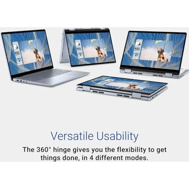 Dell Inspiron 16 7640 2-in-1 Laptop, 16 Zoll FHD+ Touchscreen, Intel Ultra 7 155H, 16GB RAM, 1TB SSD, 15h Akkulaufzeit, Fingerabdruck, Windows 11 – Bild 3