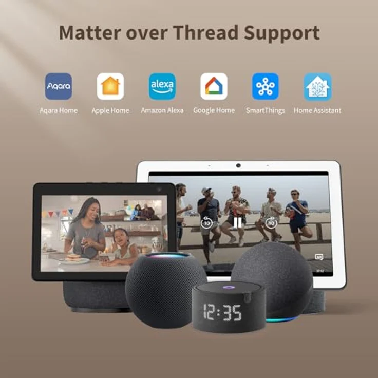 Aqara Smart Lock U200 Lite, Smartes Türschloss mit Matter über Thread, wiederaufladbarem Akku und leise Verriegelungsfunktion, elektrisch, kompatibel mit Apple Home, Google Home, Alexa, Schwarz – Bild 2