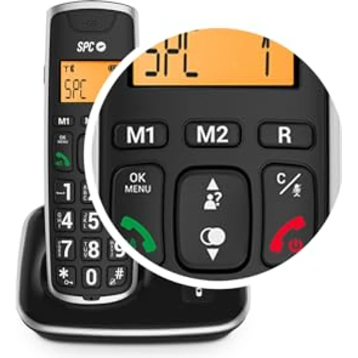 SPC 7608N Telefon DECT-Telefon Anrufer-Identifikation Schwarz – Bild 5