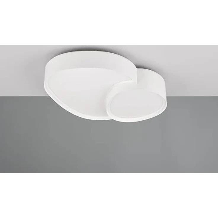 Trio Leuchten Deckenleuchte Rise 647510231, Metall Weiß matt, inkl. 21 Watt LED, Fernbedienung, Dimmbar, Lichtfarbe einstellbar – Bild 4