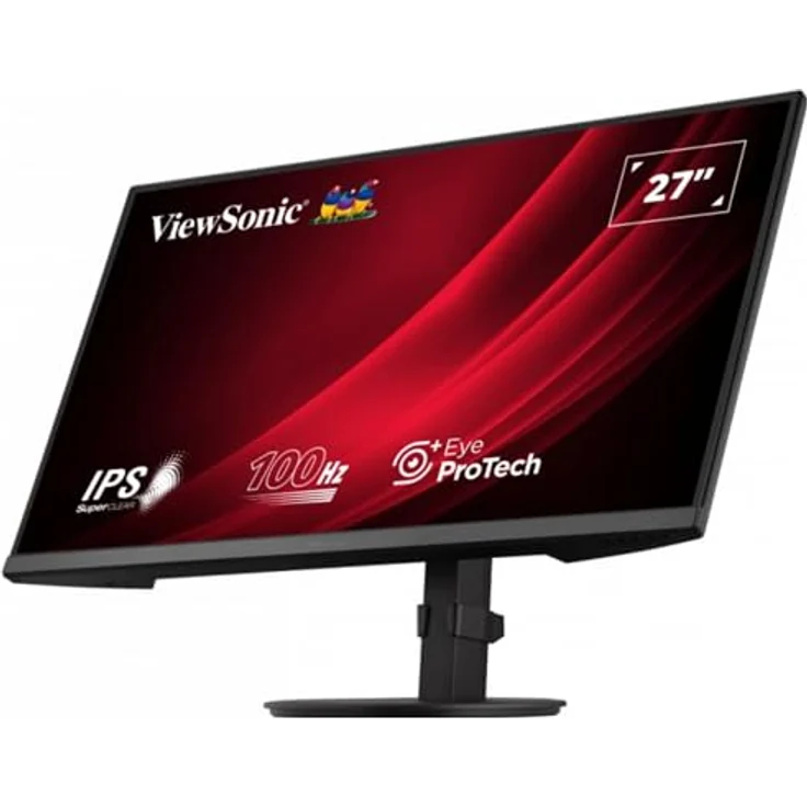 ViewSonic VG2708A-MHD, 27" Full HD IPS Monitor, 1920 x 1080, 100Hz, 5ms, ergonomischer Standfuß, HDMI/DisplayPort/VGA, Eye ProTech+ – Bild 5