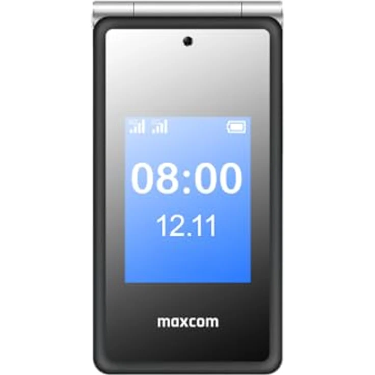 Maxcom MM835 Flip Phone, 4G Senioren Handy mit 2 großen Displays (3,5 Zoll & 2,4 Zoll), Hörgerätekompatibilität, SOS-Taste, Schwarz, entsperrt & SIM-frei, USB-C – Bild 2