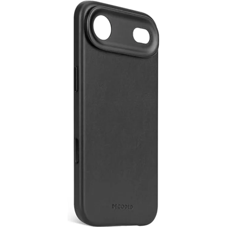 Decoded Lederhülle für iPhone 17 Air, Premium ECCO Leder, MagSafe kompatibel, vollständiger Kameraschutz, metallene Tasten, stoß- und kratzfest, schwarz – Bild 2