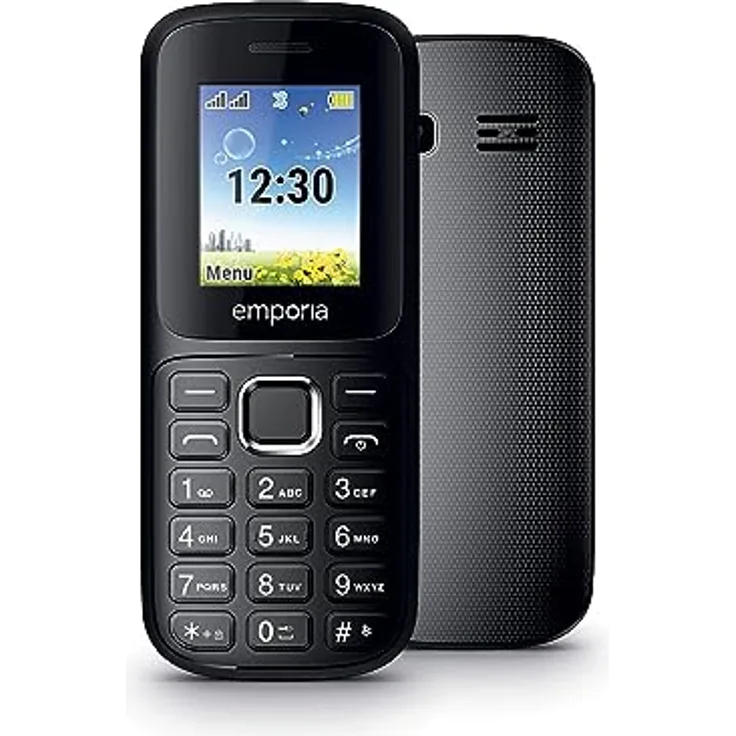 emporiaFN313, Seniorenhandy 2G, Tastenhandy ohne Vertrag, Mobiltelefon mit Notruftaste, 1,77-Zoll-Display, Schwarz - Preisvergleich