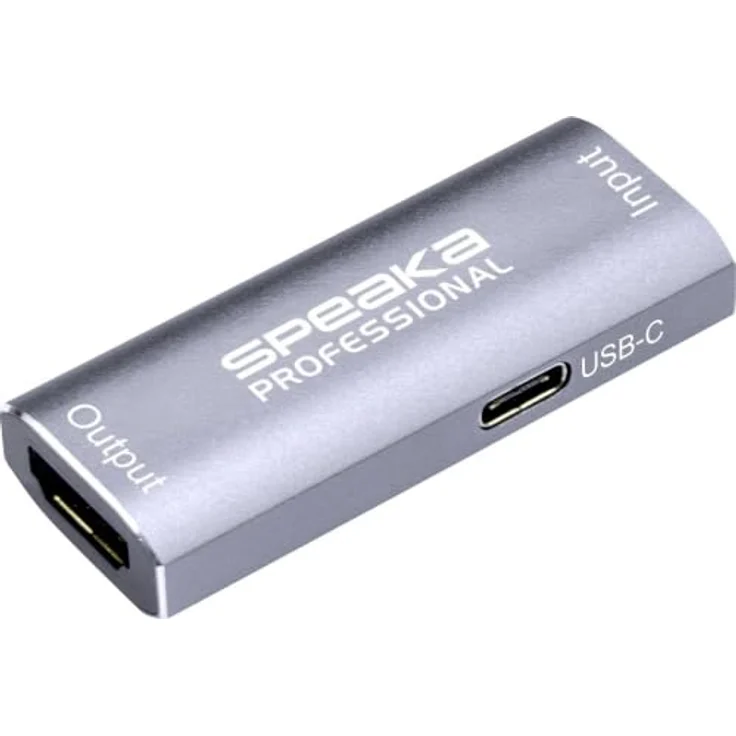 SpeaKa Professional SP-HDMIR-200 HDMI® Repeater, 25 m Reichweite, unterstützt bis zu 2160p Videoauflösung, Signalregenerierung für lange Distanzen – Bild 1