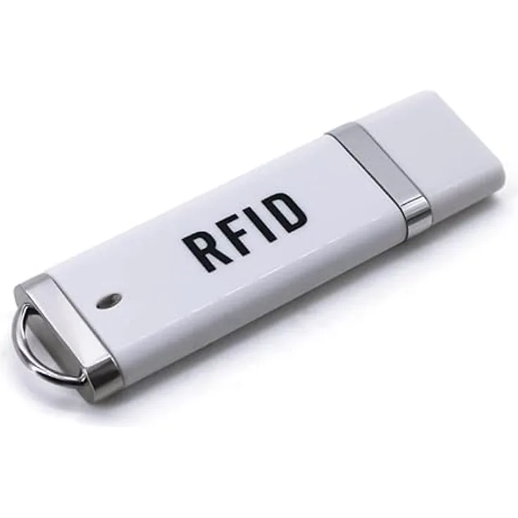 RFID Lesegerät, kontaktloser Kartenleser und Kartenlesegerät, Card Reader mit USB, Beste Schlüsselkarte für Chipkarten, Zugangskontrolle, HD-RD60 HDWR