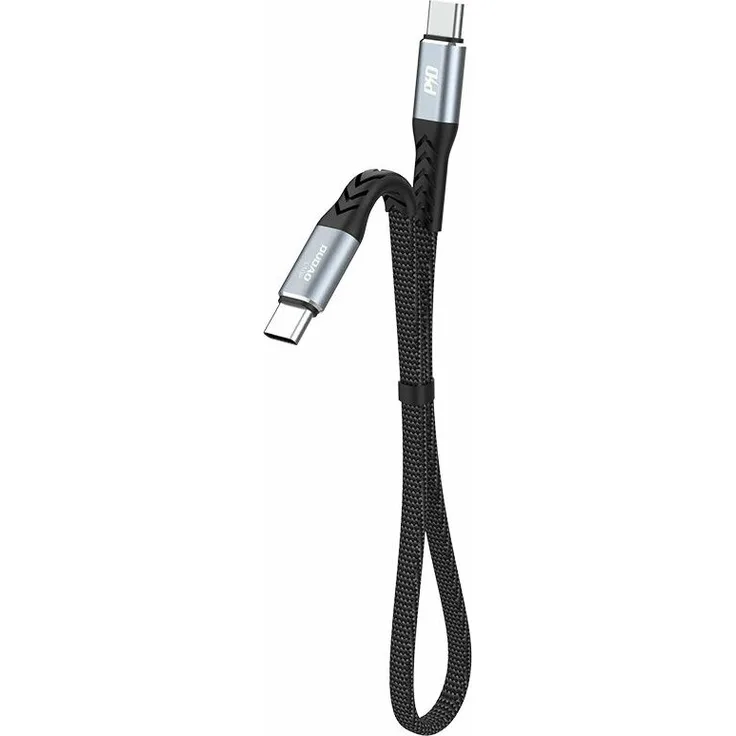 Dudao L10C USB Typ C Kabel – PD100W, 0,23 m, schwarz, flexibles und robustes Design für schnelle Datenübertragung und Aufladung