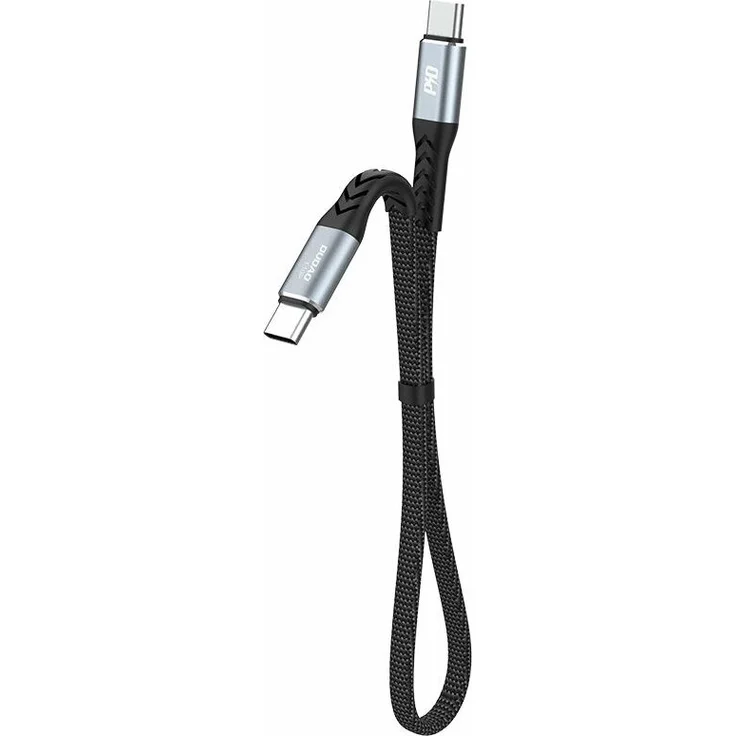 Dudao L10C USB Typ C Kabel – PD100W, 0,23 m, schwarz, flexibles und robustes Design für schnelle Datenübertragung und Aufladung