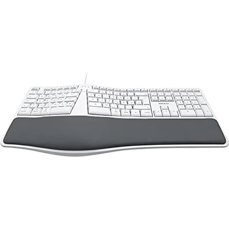 Macally MERGOKEY-DE, ergonomische USB-A-Tastatur mit Handballenauflage, QWERTZ Layout und 110 Tasten, geeignet für Mac mit macOS v10.6 oder höher – Bild 3