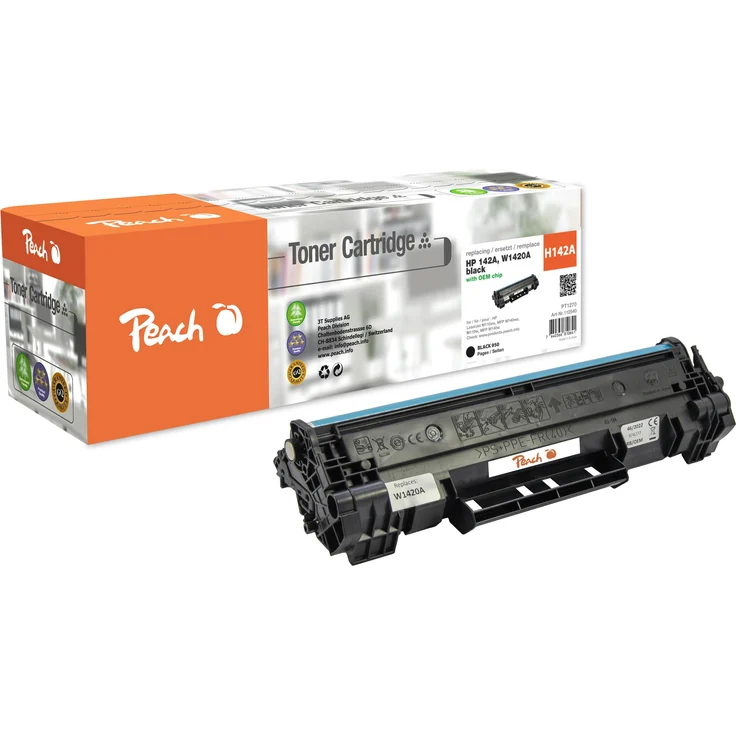 Peach Toner HP LJ W1420A, Schwarz, umweltfreundlich, wiederaufbereitet, kompatibel mit HP LaserJet M-Serie