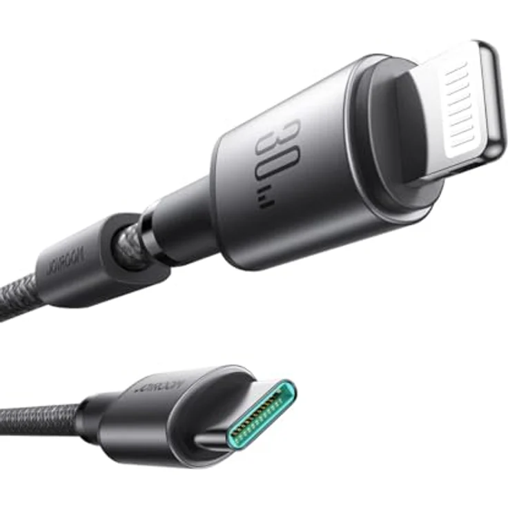 Joyroom 30W USB-C Lightning Ladekabel, 1,2m, grau mit Power Delivery und magnetischem Cover – Bild 4