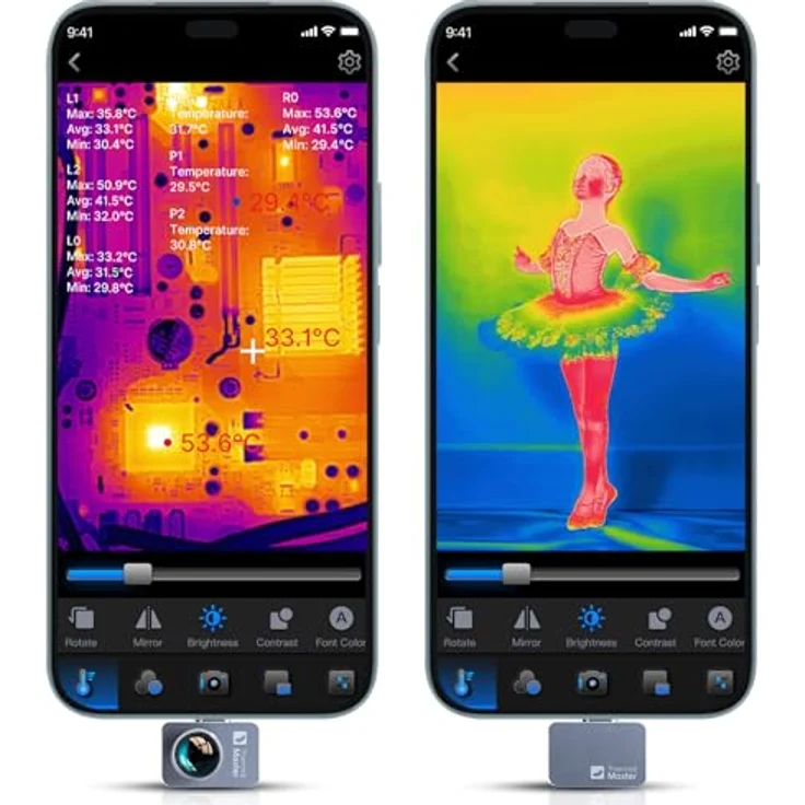 THERMAL MASTER P2 Pro, USB-C Mini-Wärmebildkamera mit präziser Linse und robuster Bauweise, lila – Bild 1