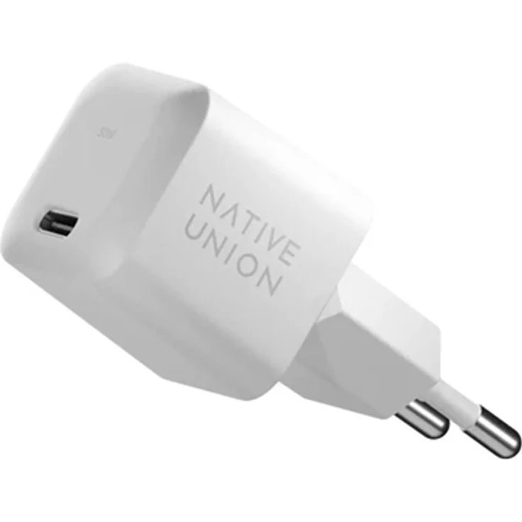 NATIVE UNION Fast GaN Power Delivery 30W V2, Ladegerät in Weiß für schnelles Aufladen