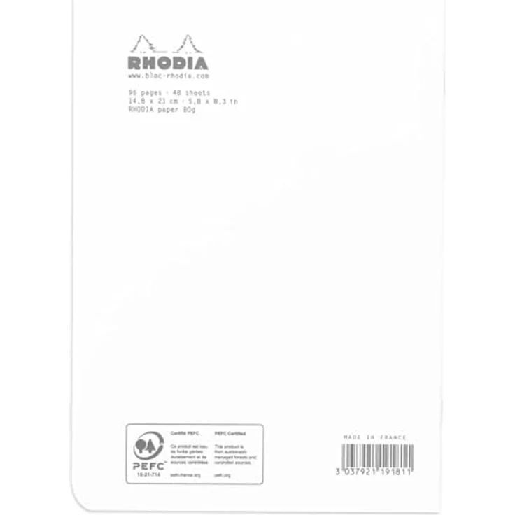 Rhodia Einsteck-Fotoalbum A5, 48 Blatt kariert, 80g, Weiß, 10x Notizheft – Bild 3